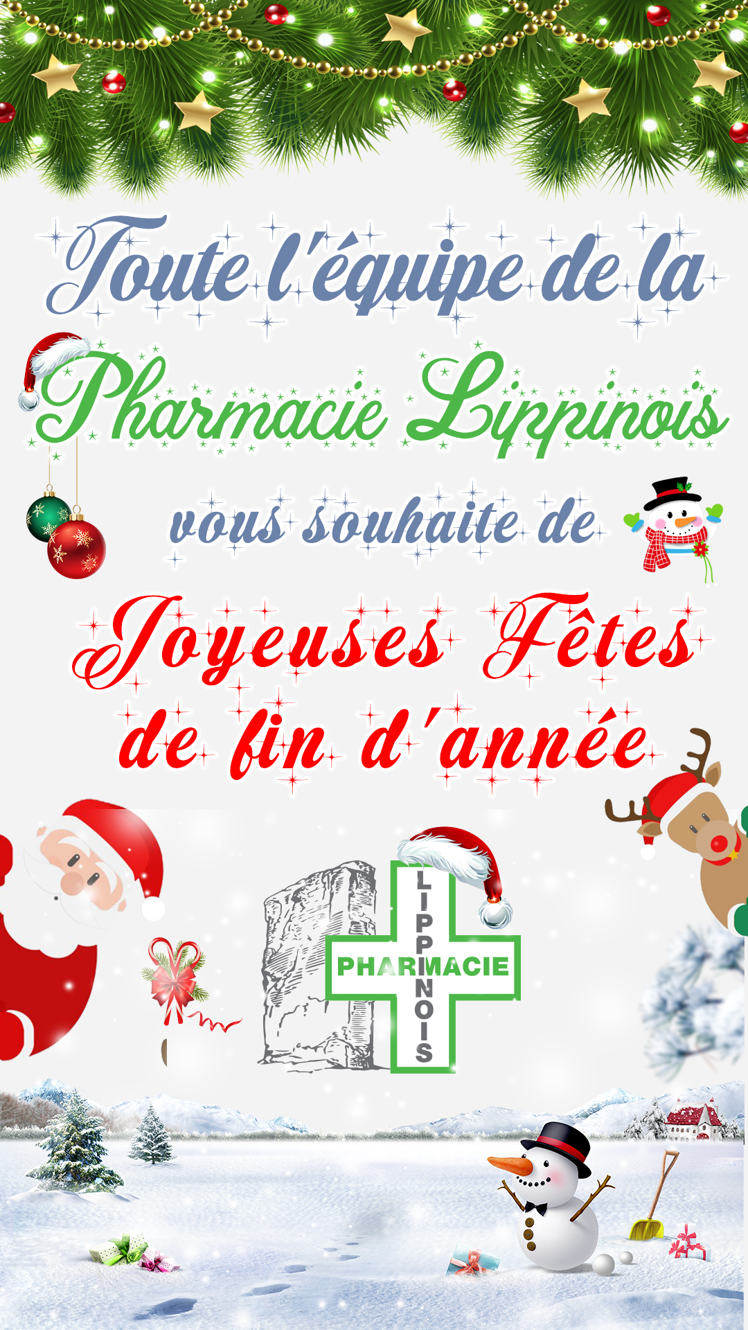 Pharmacie Lippinois - Joyeuses fetes